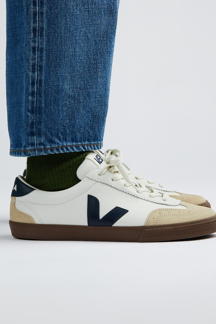 Volley O.T. Leather- White Nautico Bark