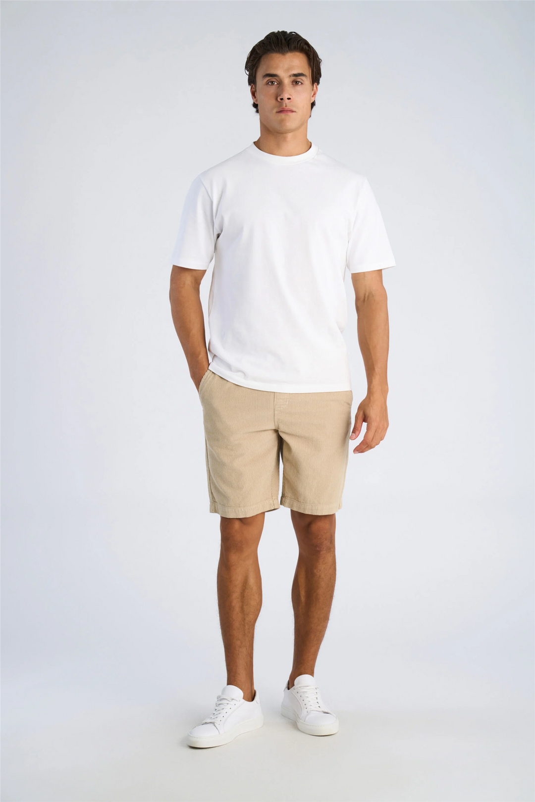 Corduroy Shorts Stone
