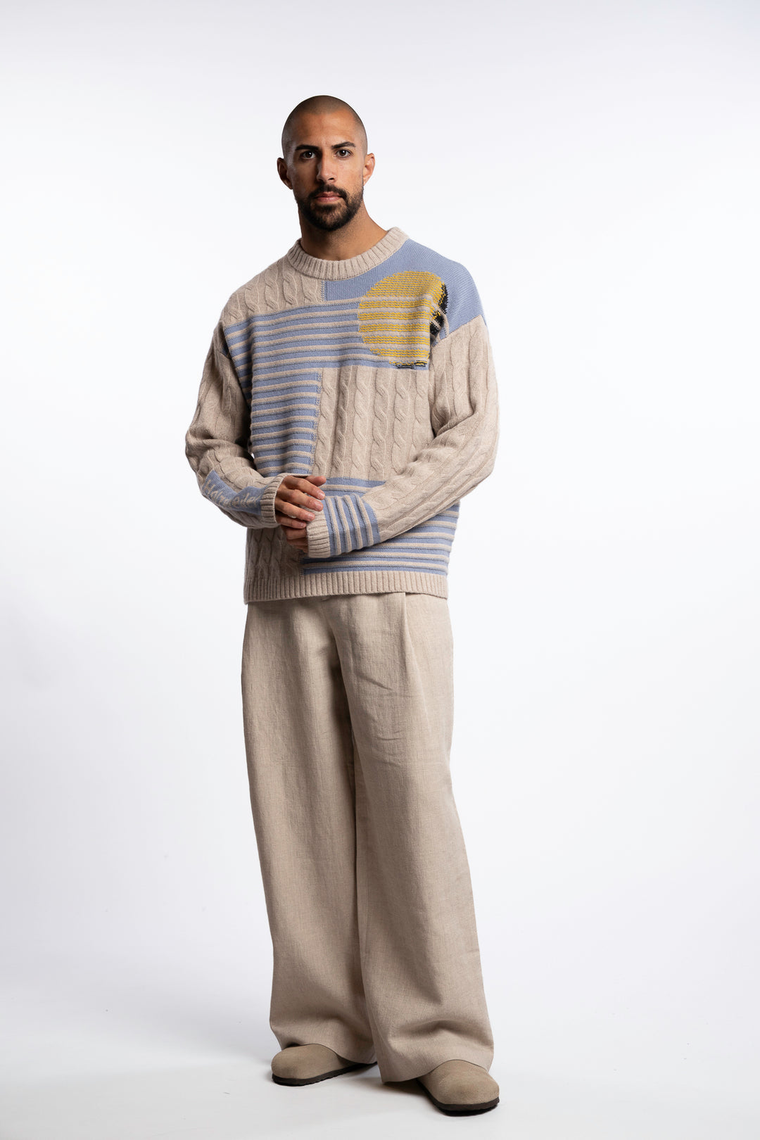 Retro Sun Crew Beige Mix