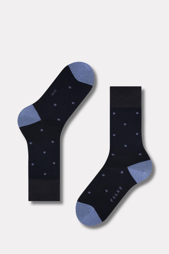 Dot Socks Dark Navy