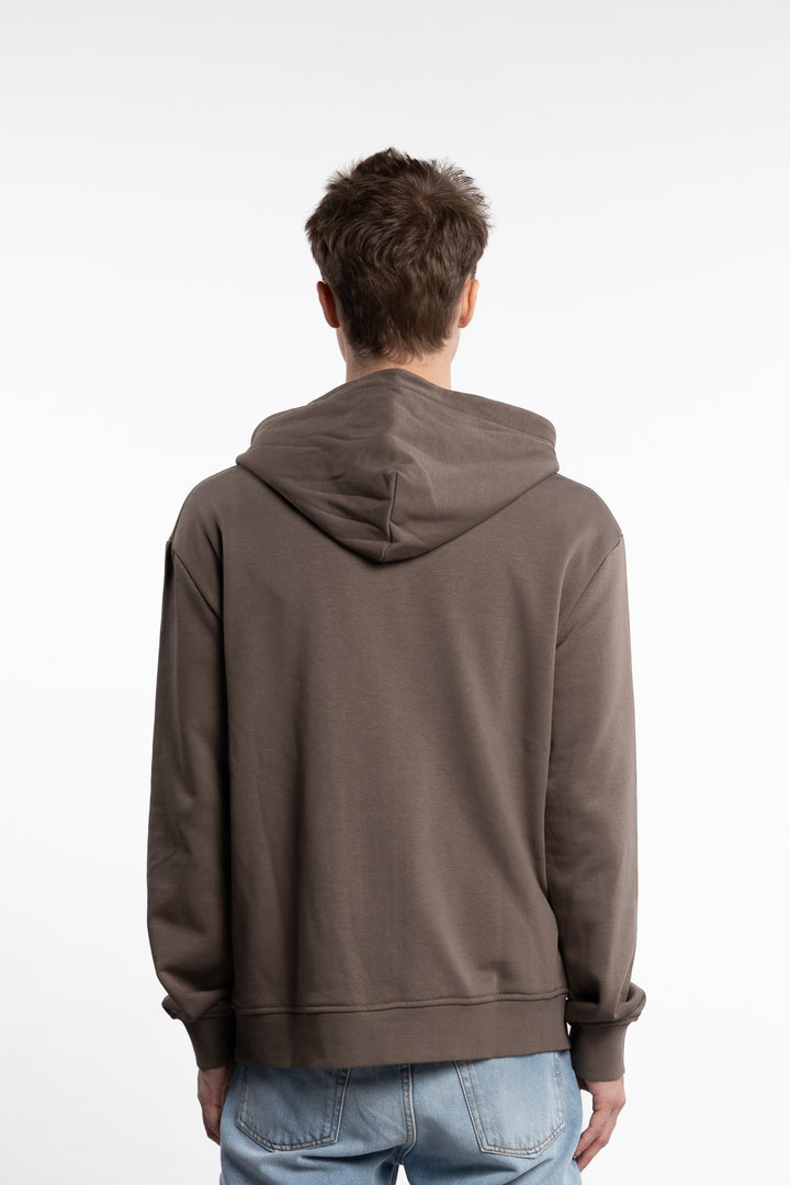 M Regular Light Zip Hoodie Taupe