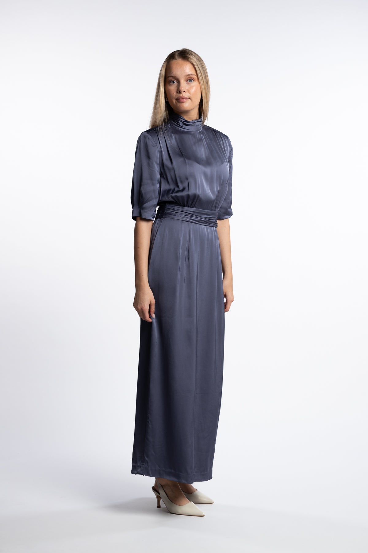 Beronia Dress- Mid Blue