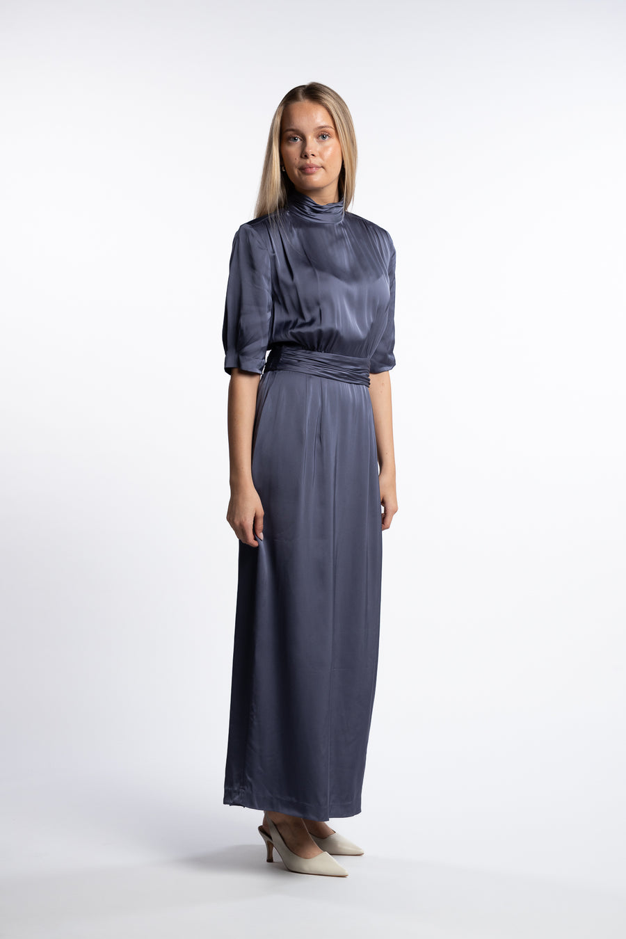 Beronia Dress- Mid Blue