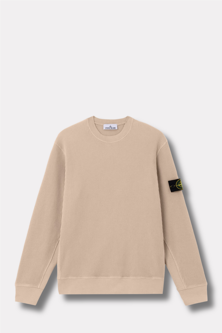 6100056 Regular-fit crewneck sweatshirt Beige