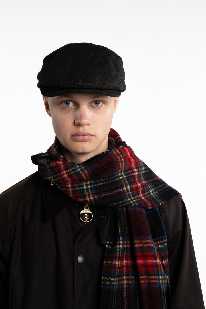 New Check Tartan Scarf Black Gardenia