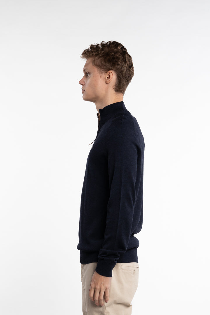 Merino John Zip Navy