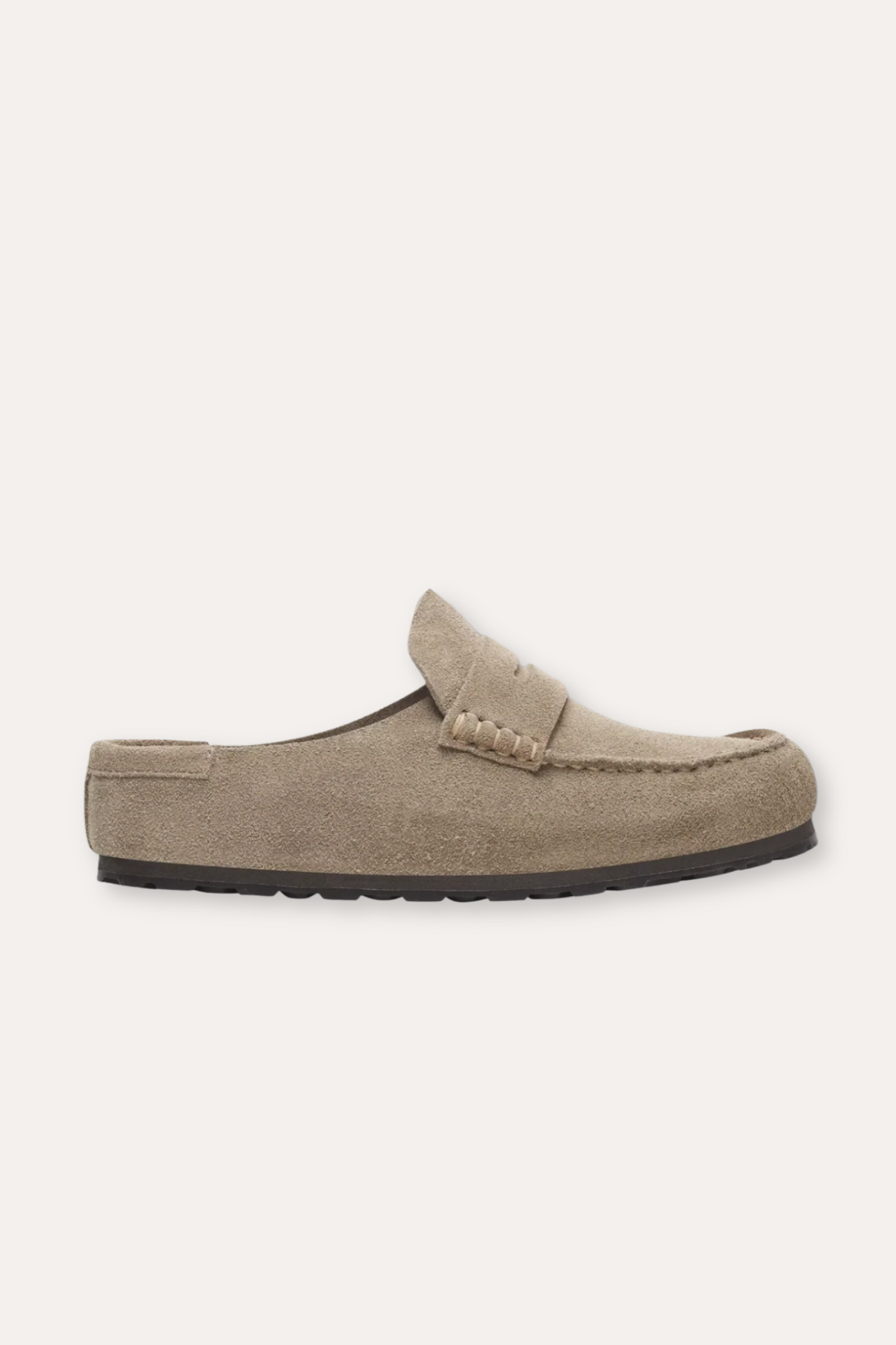 Men's Naples Wrapped Suede Leather Taupe