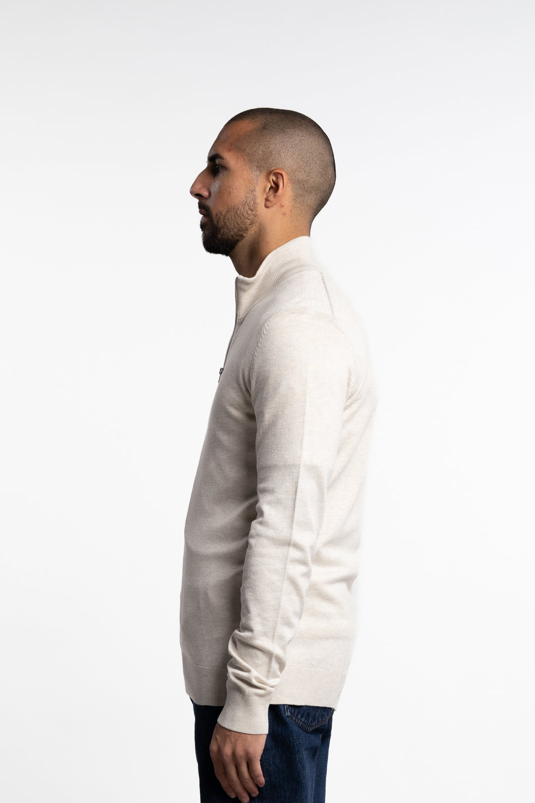 Ecovero Zip Cardigan Off-White