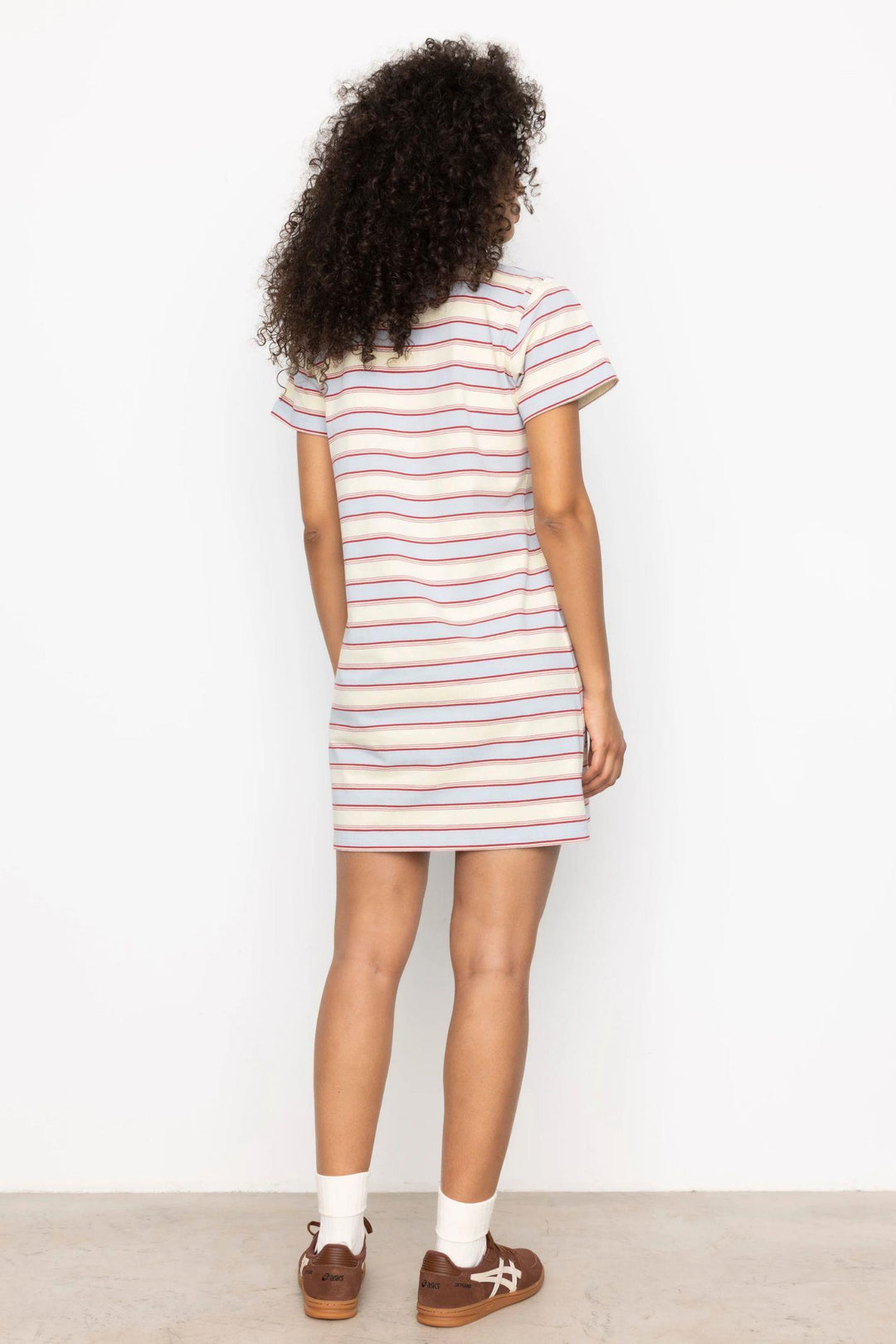 Emma Polo Dress - Ocean Stripe