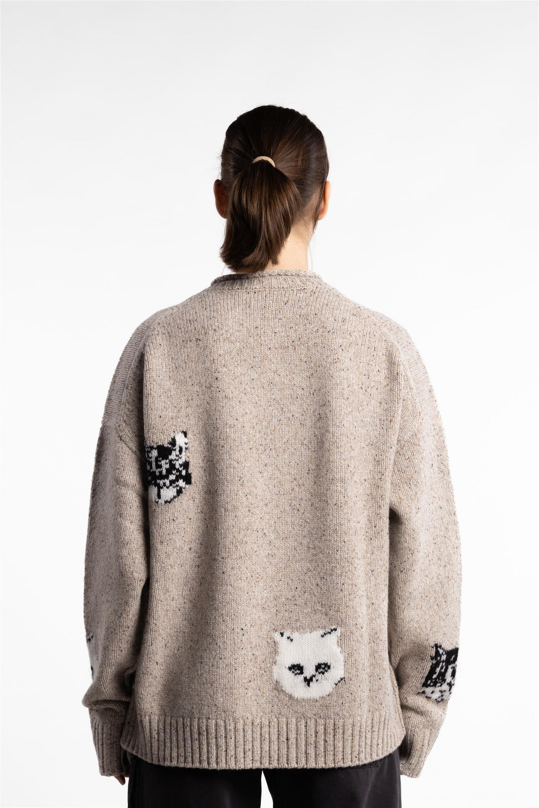 Jacquard Jumper- Beige