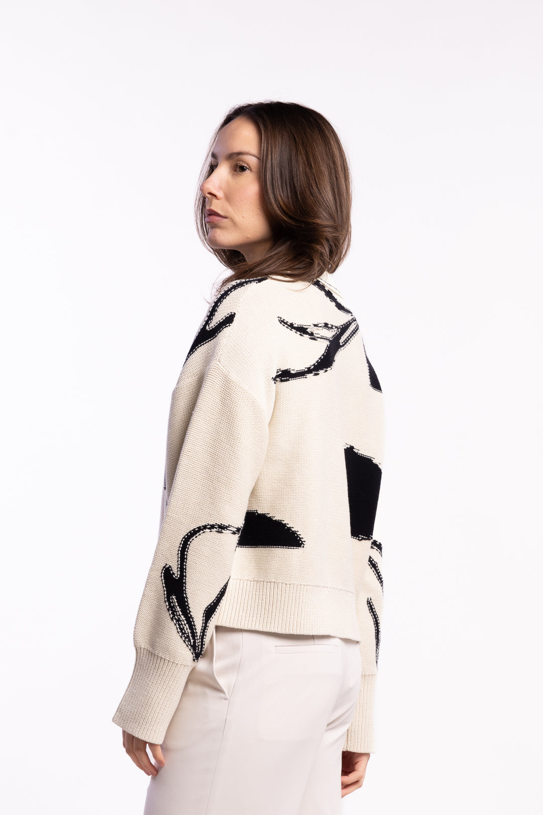 Salila Sweater 15529 - Cream Ashbloom