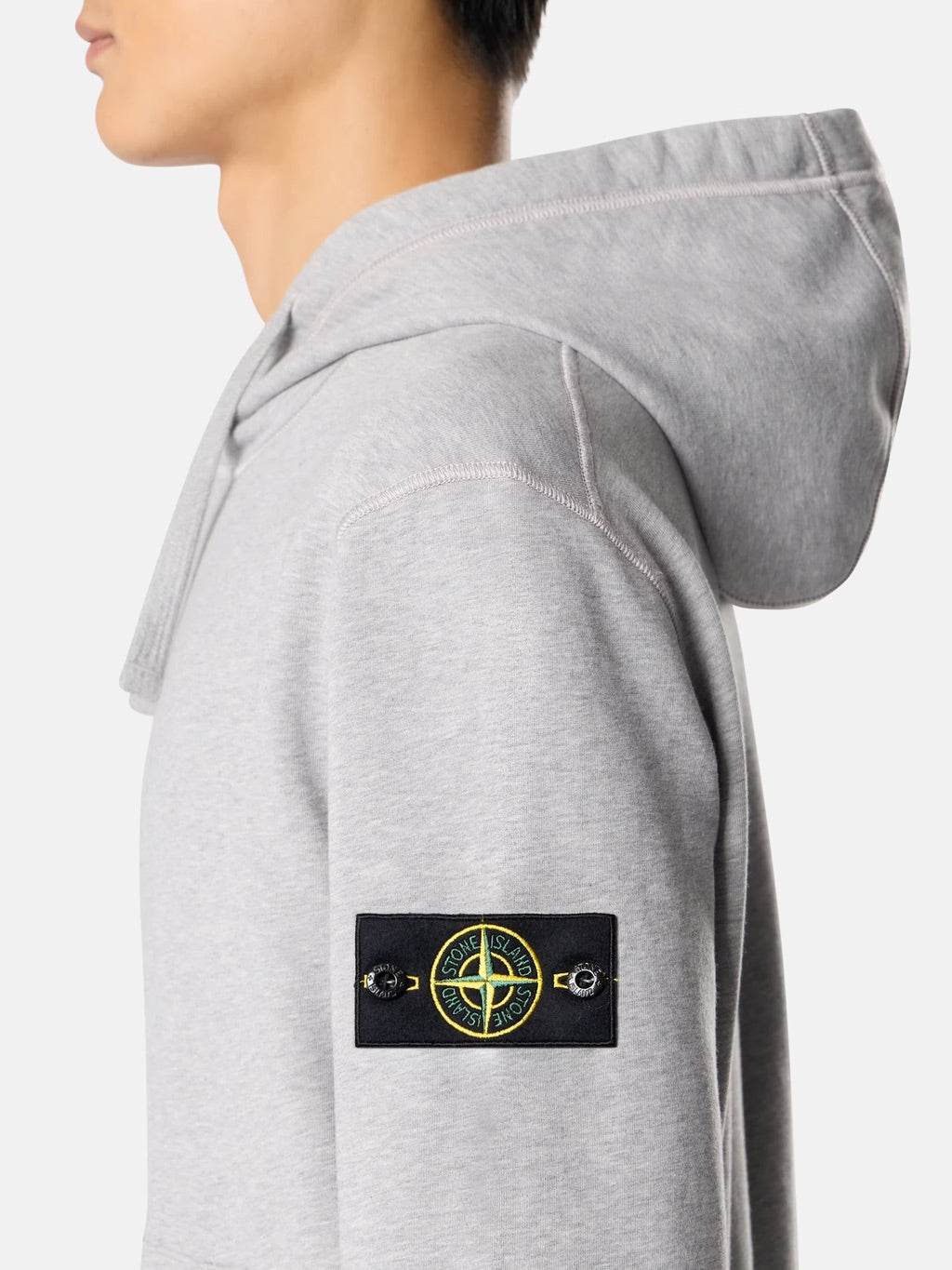 6100062 Organic Mélange Cotton Fleece Dust Grey Melange