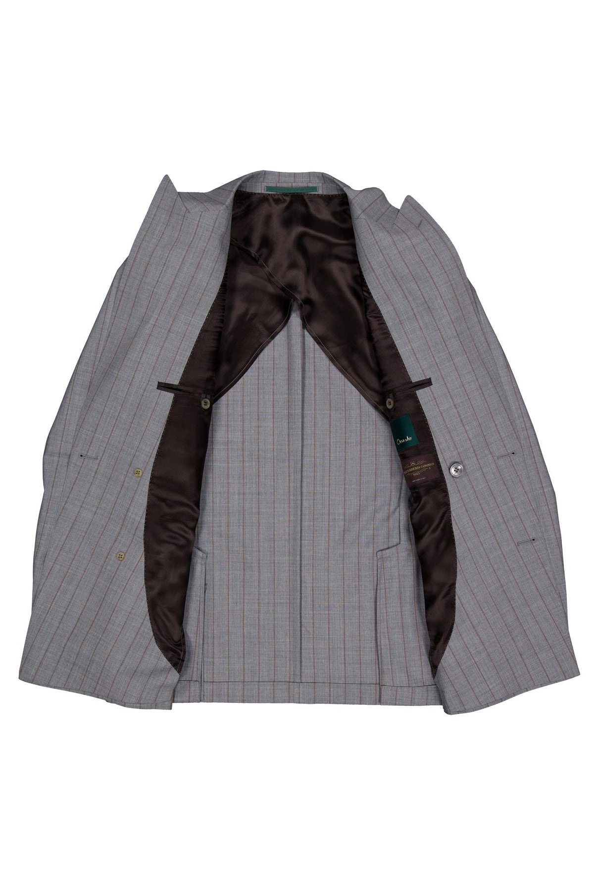 Vicenza Dobbeltspent Pinstripe Blazer Melange Grey