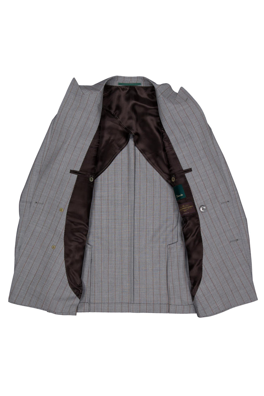 Vicenza Dobbeltspent Pinstripe Blazer Melange Grey