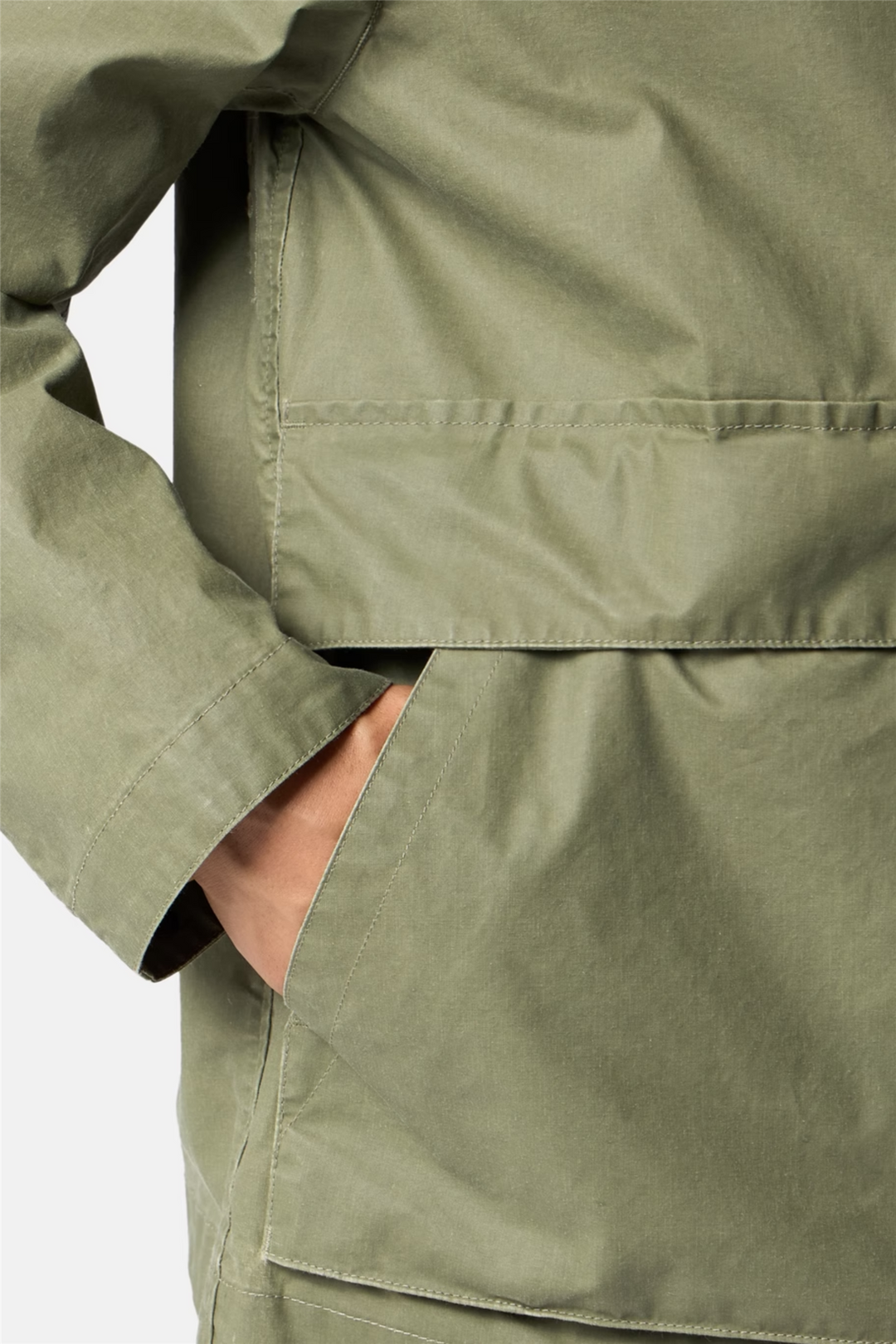 4100054 Waxed Pigment Cotton Tela Military Green