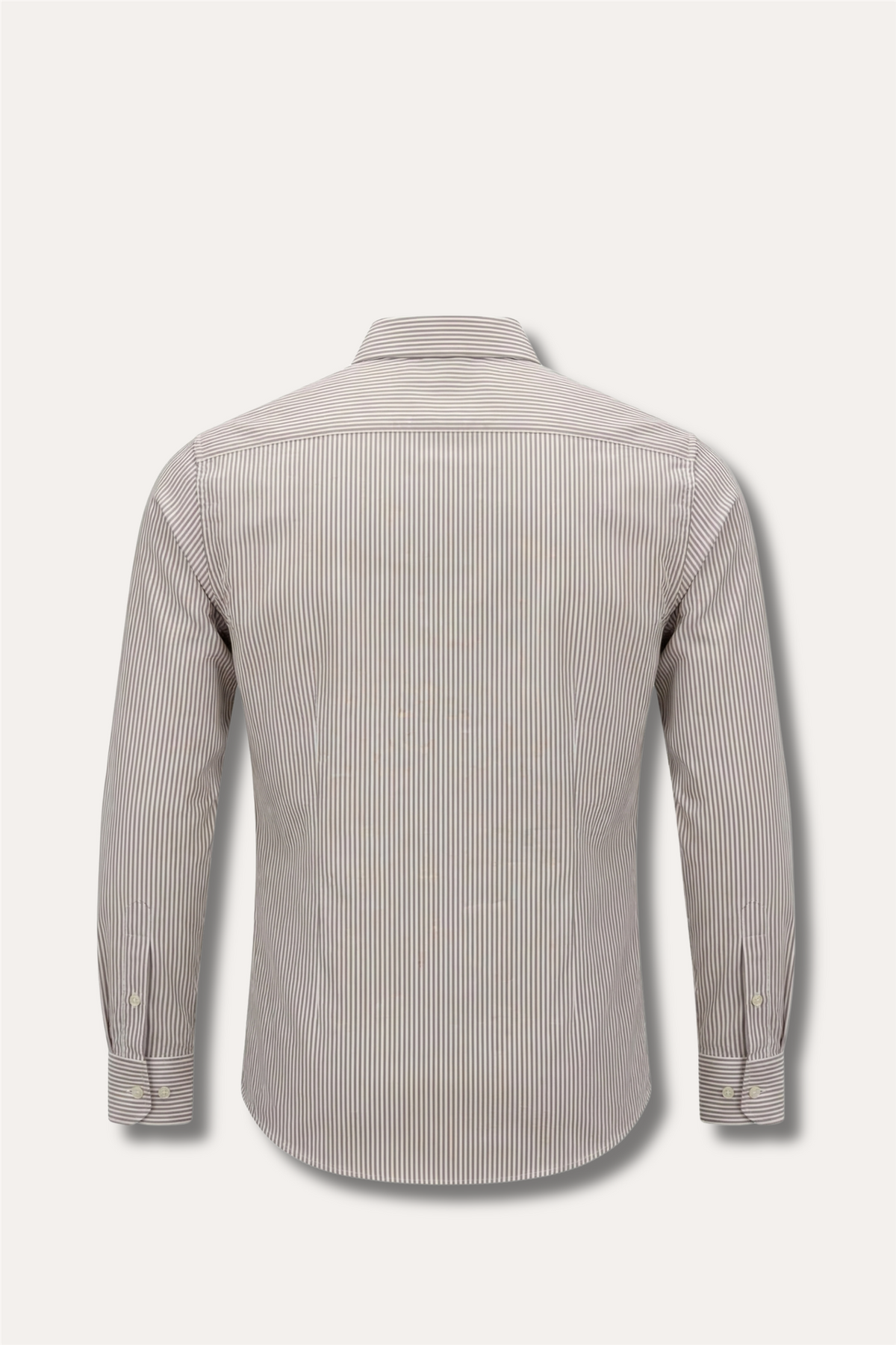 Oxford Cotton Shirt Brown Stripe