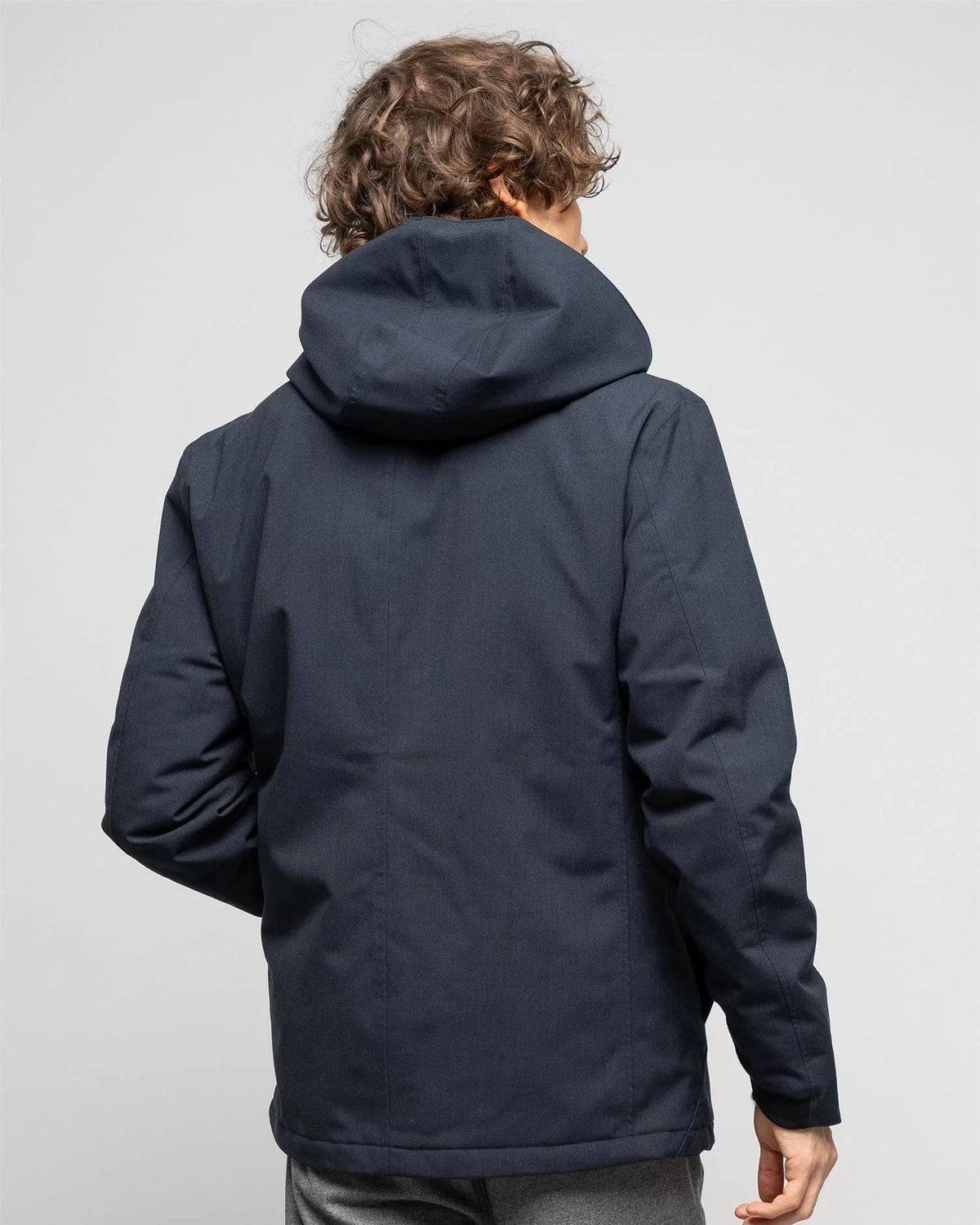 Parker Jacket Navy - JOHNNYLOVE detalj