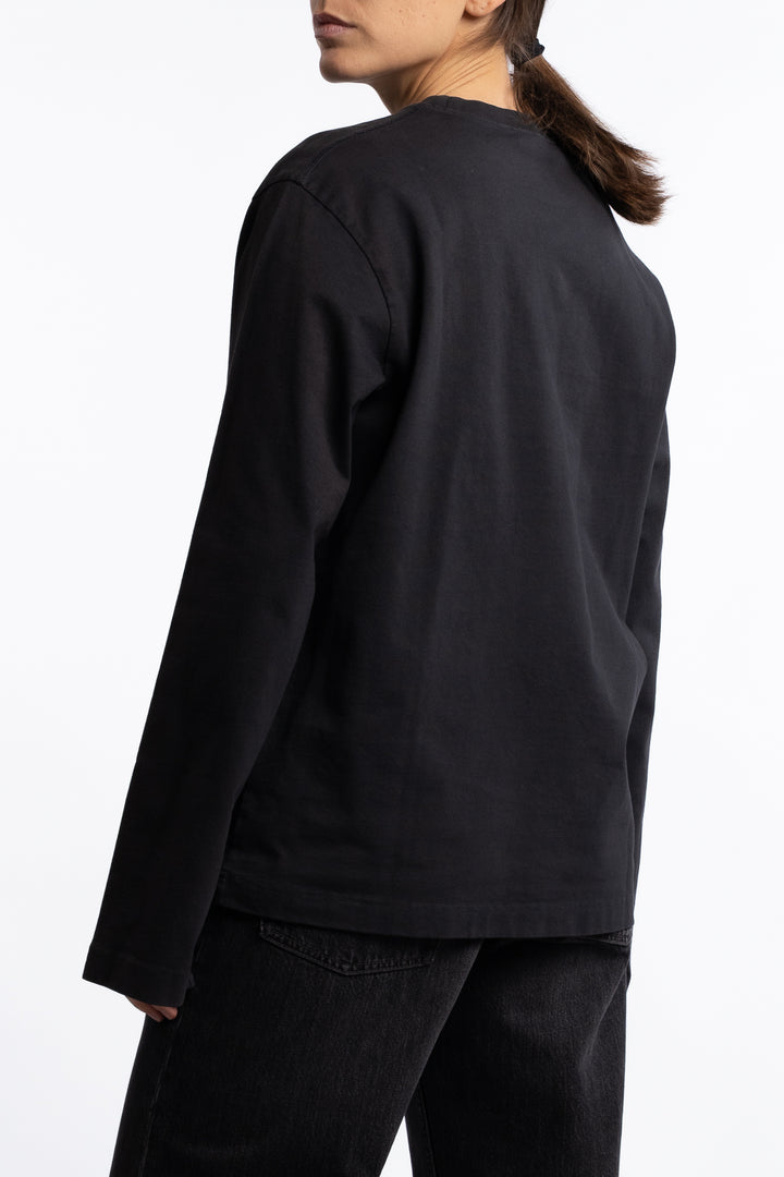 Logo Long Sleeve T-shirt- Black