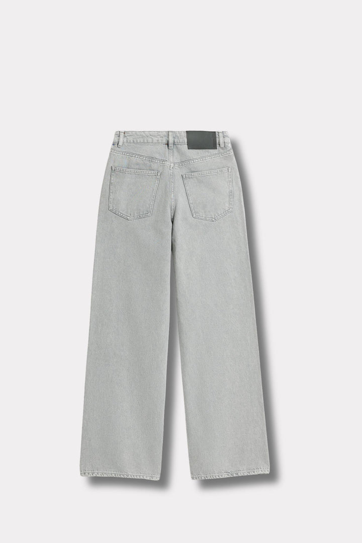 W Wide Jeans - Lt. Grey