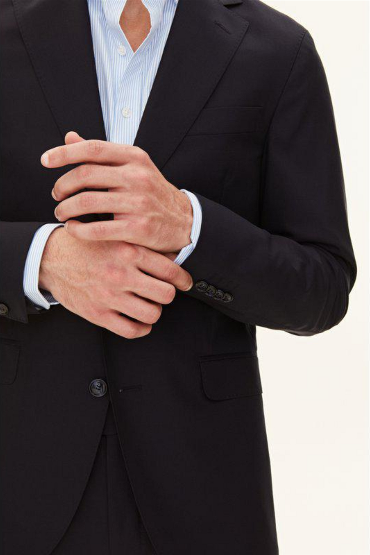 Ego Slim Fit Wool Blazer Navy