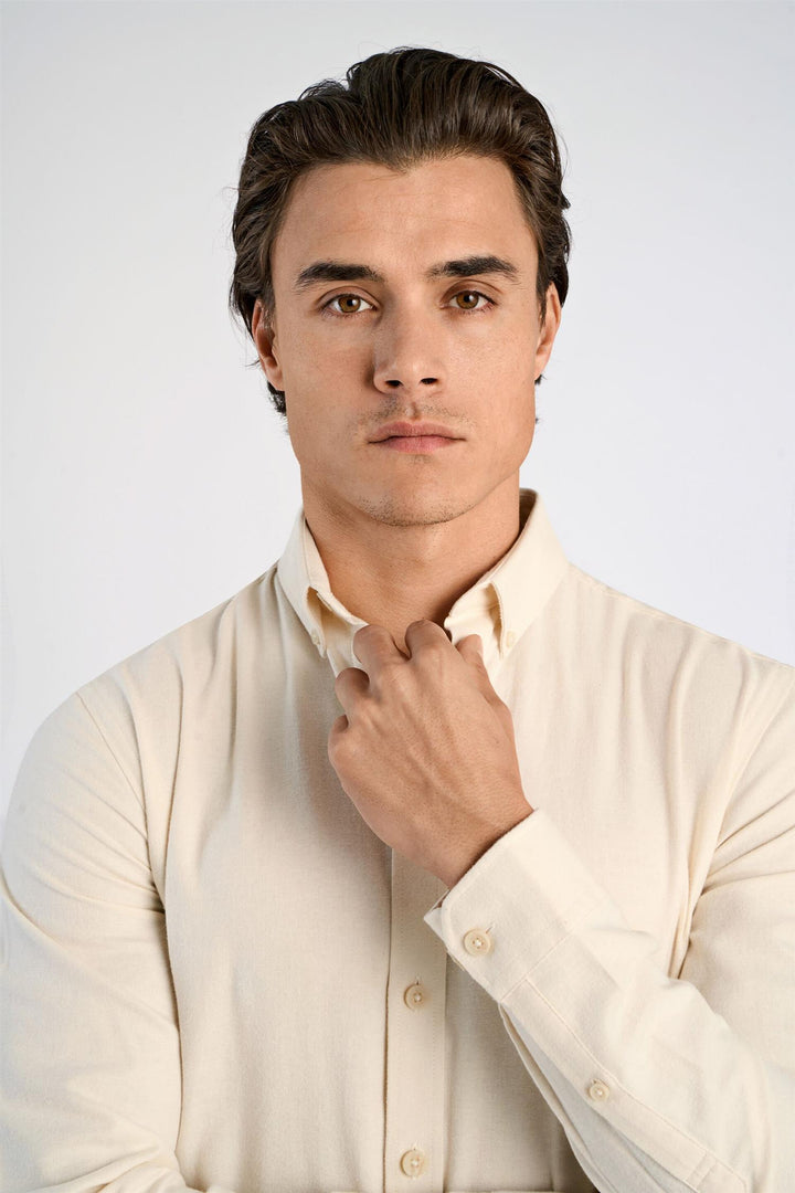 Flannel Shirt Light Sand