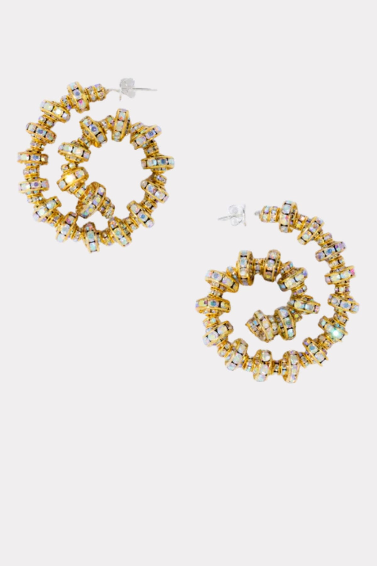 Spiral Hoops- Gold