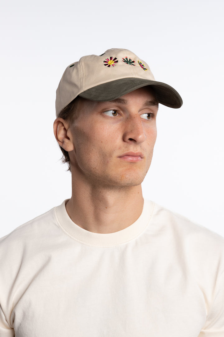 Kantha Suns Baseball Cap Cream & Lovat