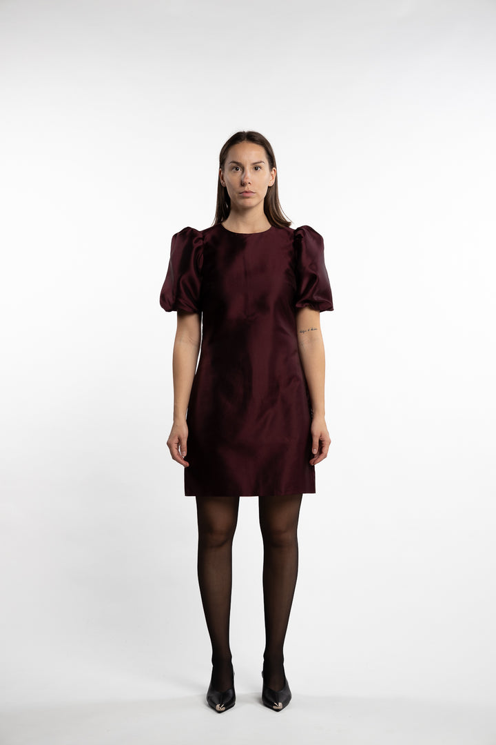 Marie Dress- Bordeaux