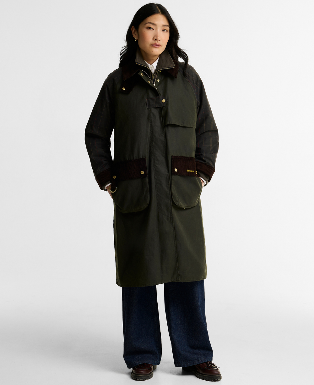 Barbour Check Kirklees vokset ytterjakke