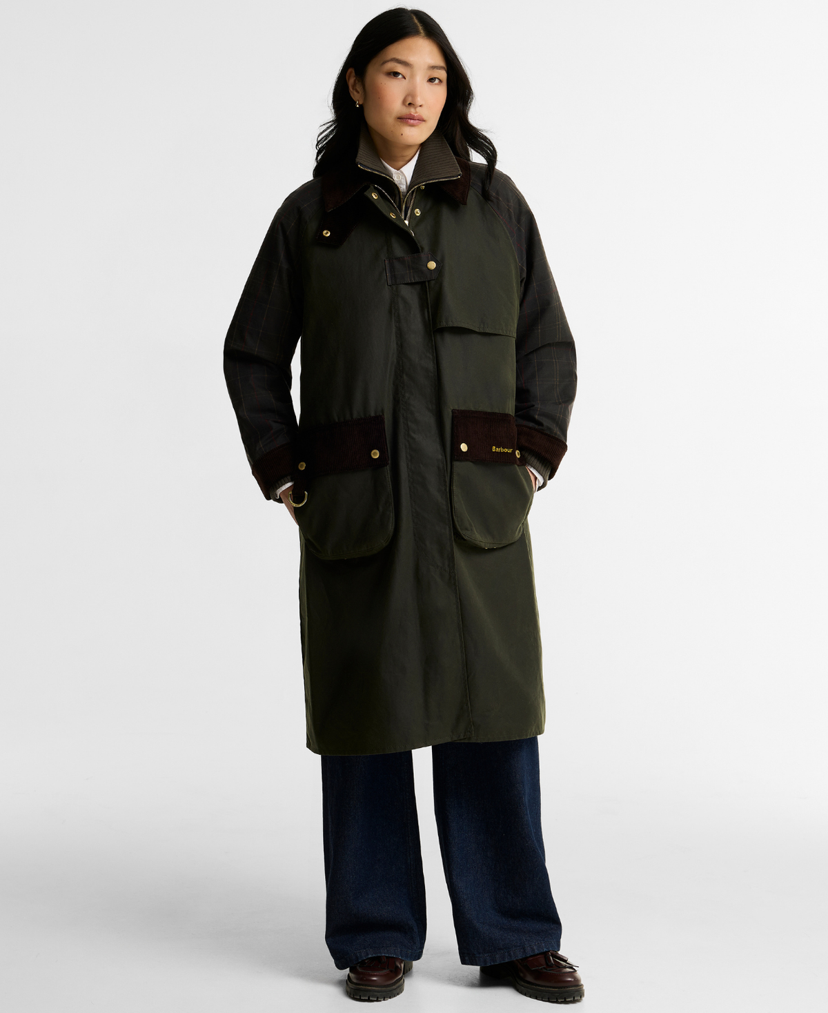Barbour Check Kirklees vokset ytterjakke