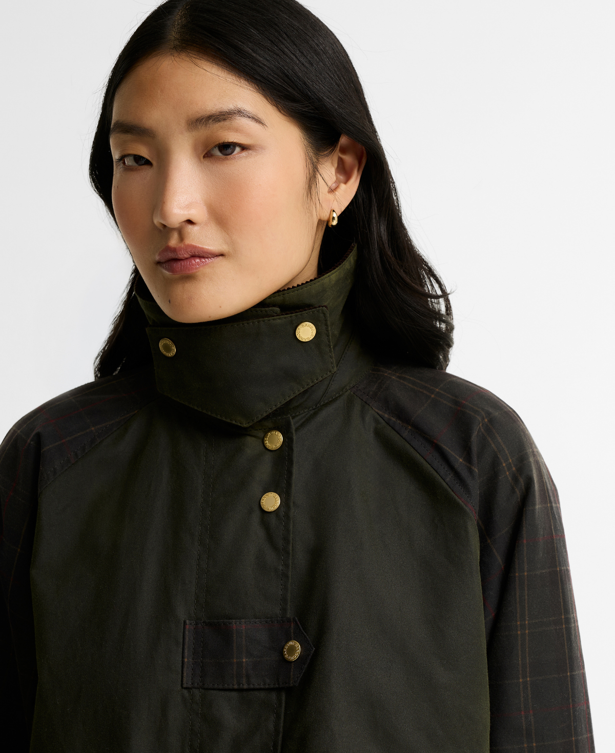 Barbour Check Kirklees vokset ytterjakke