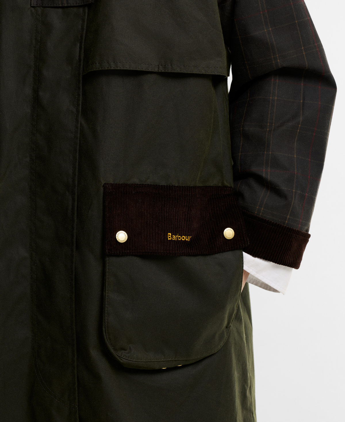 Barbour Check Kirklees vokset ytterjakke