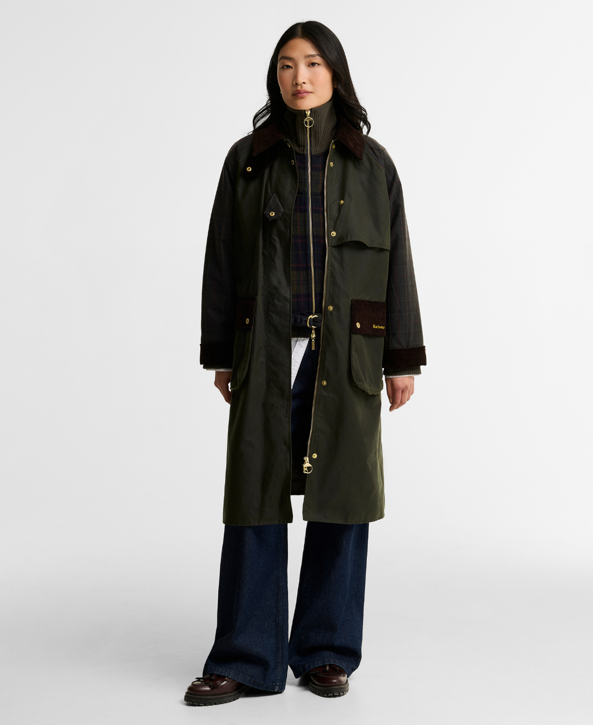 Barbour Check Kirklees vokset ytterjakke