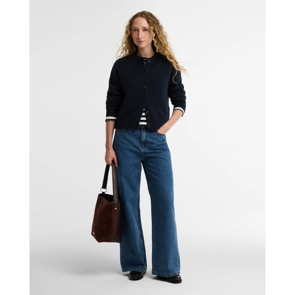 Barbour Woodhouse Knitted Cardigan Navy
