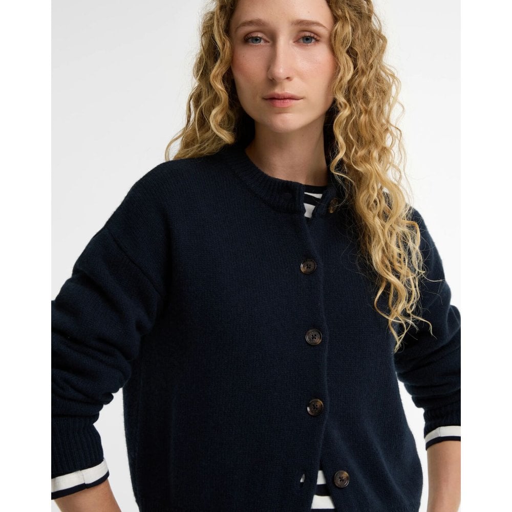 Barbour Woodhouse Knitted Cardigan Navy