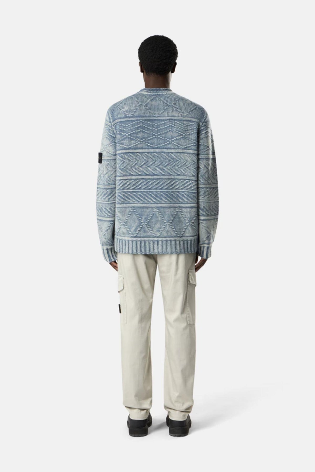 5100001 Loose-fit mock-neck jumper Avio Blue