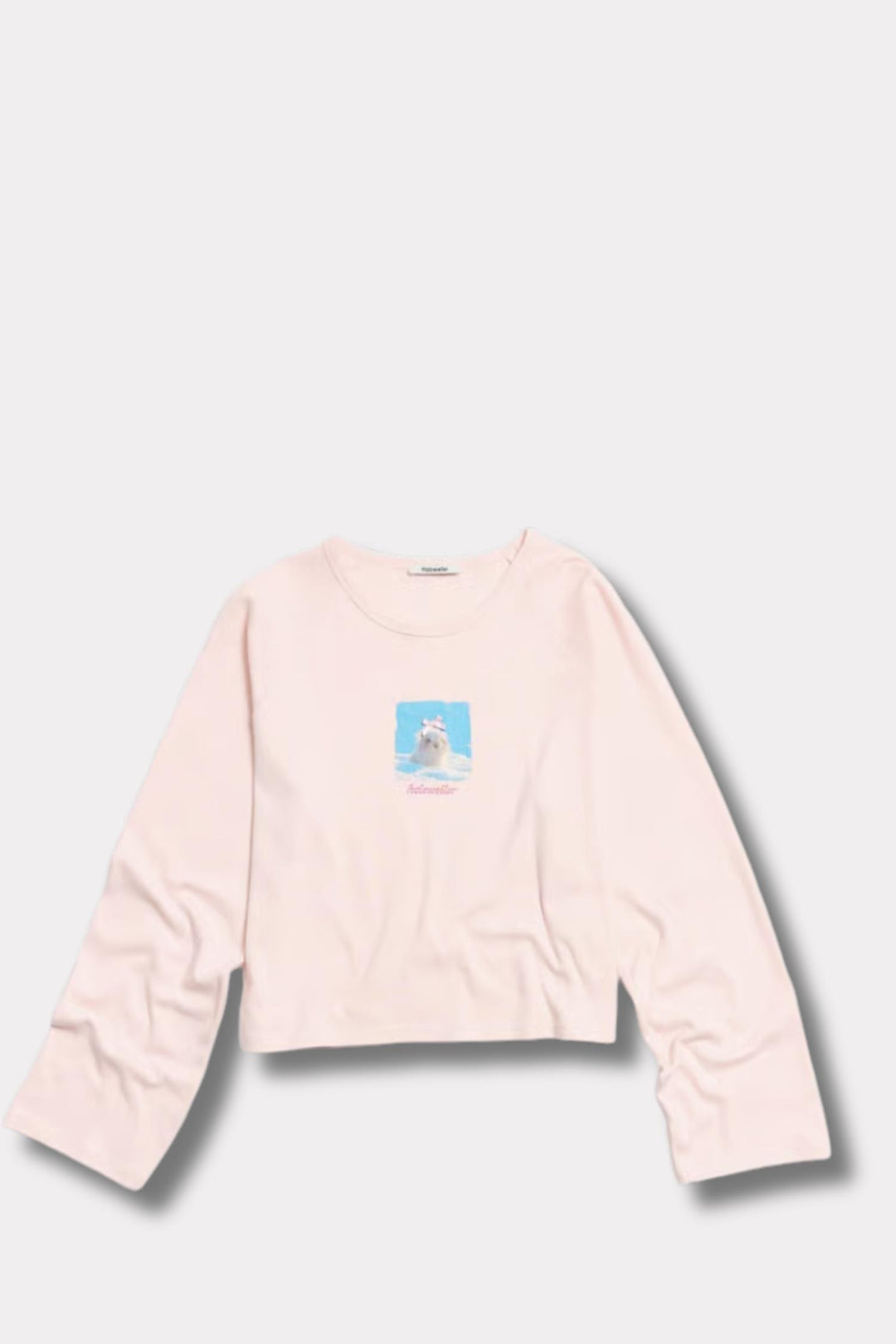 Kitty Long-Sleeve - Lt. Pink