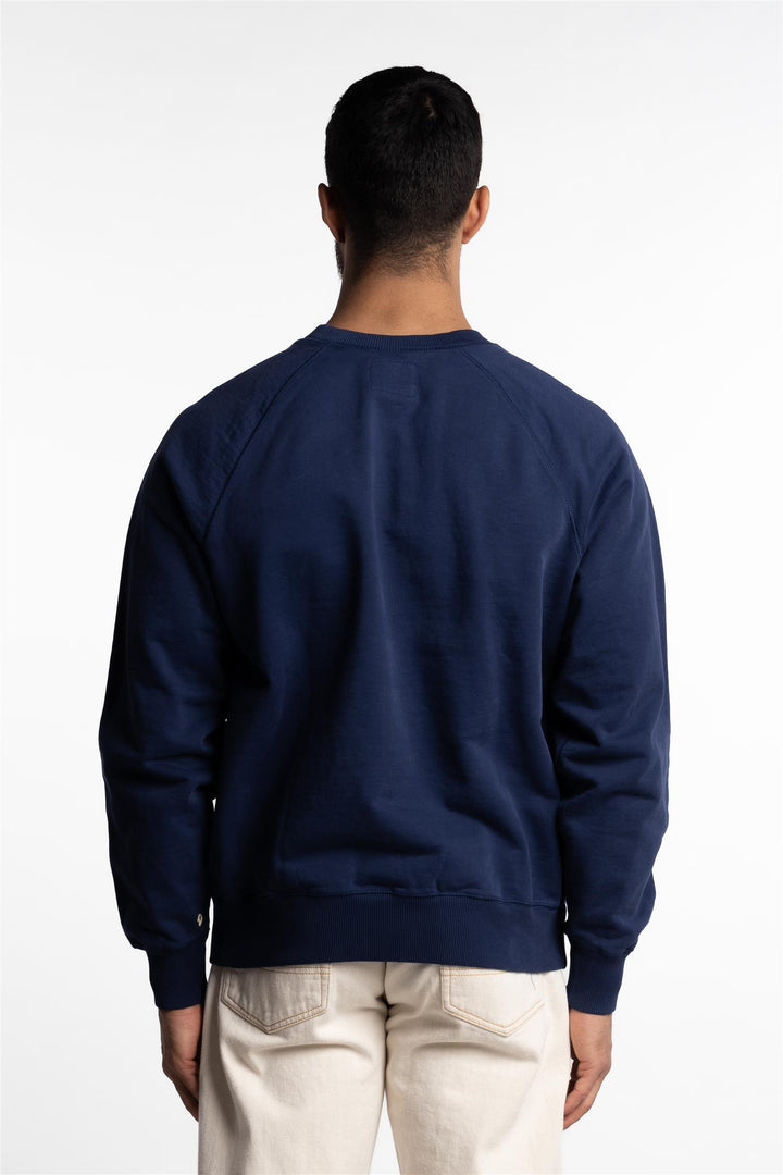 Cotton Jersey Sweatshirt Navy