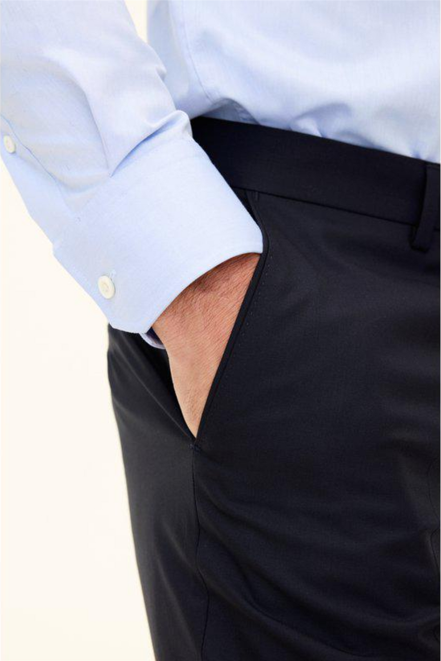 Dandy Regular Fit Wool Trousers Navy