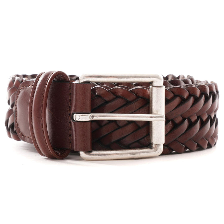 Leather Calf Braided Brown