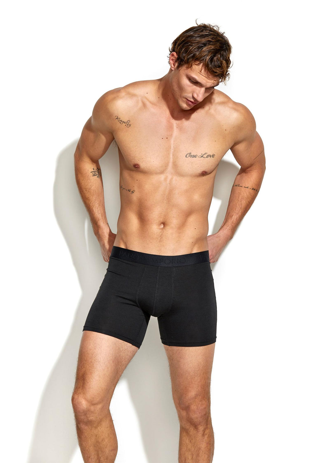 PE 3pk Base Bamboo Boxer Black