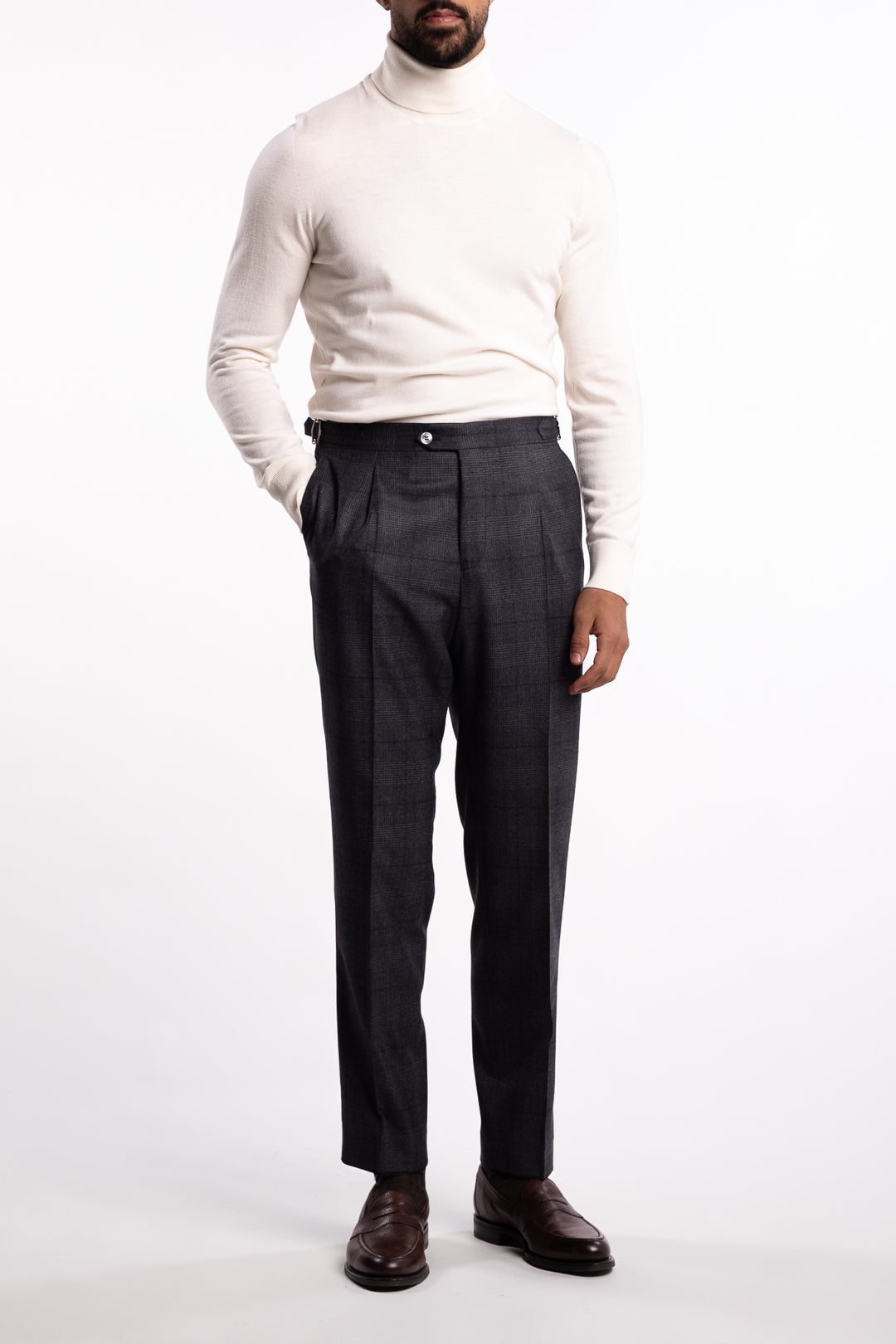 Wool Turtleneck White