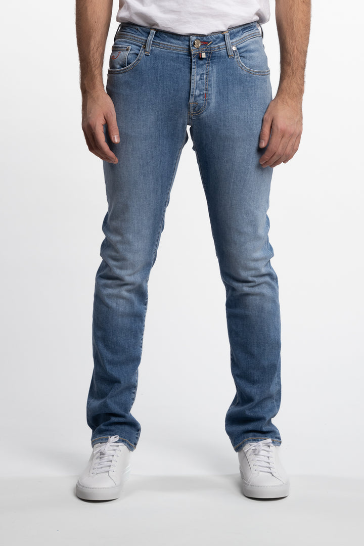 Nick Limited Edition Selvedge Stretch Denim Jeans Light Blue