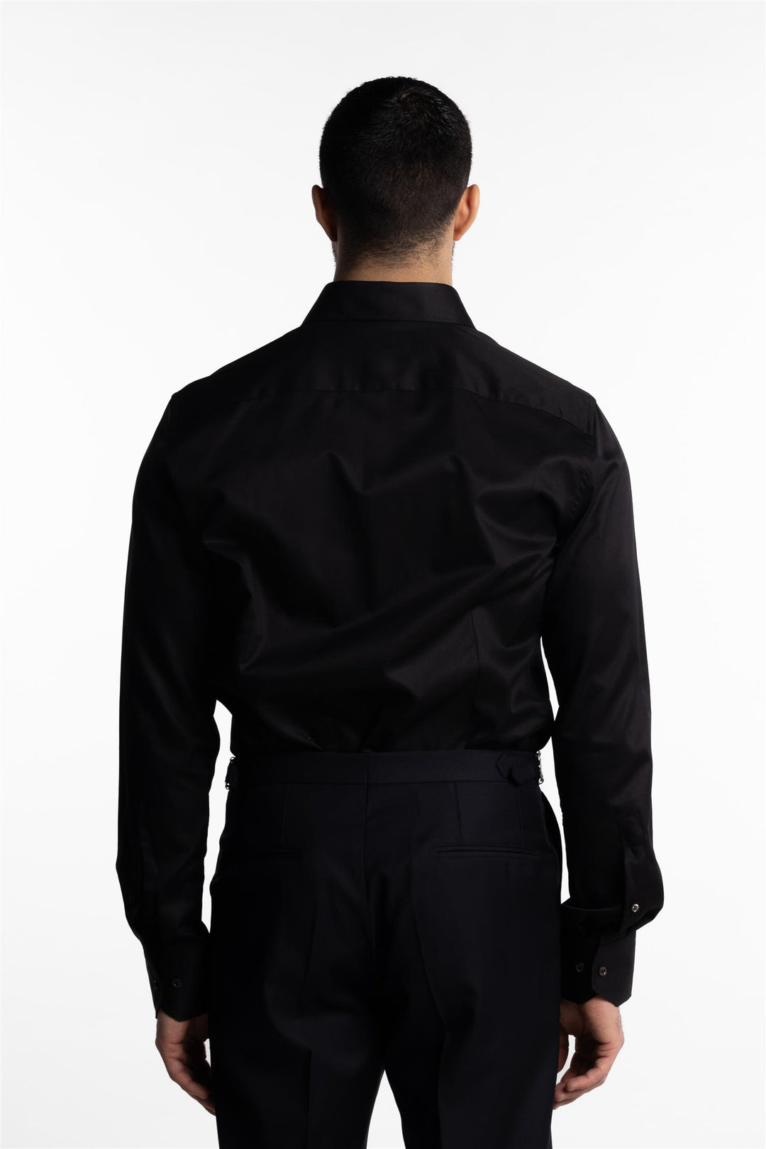Slimline Twill Shirt Black