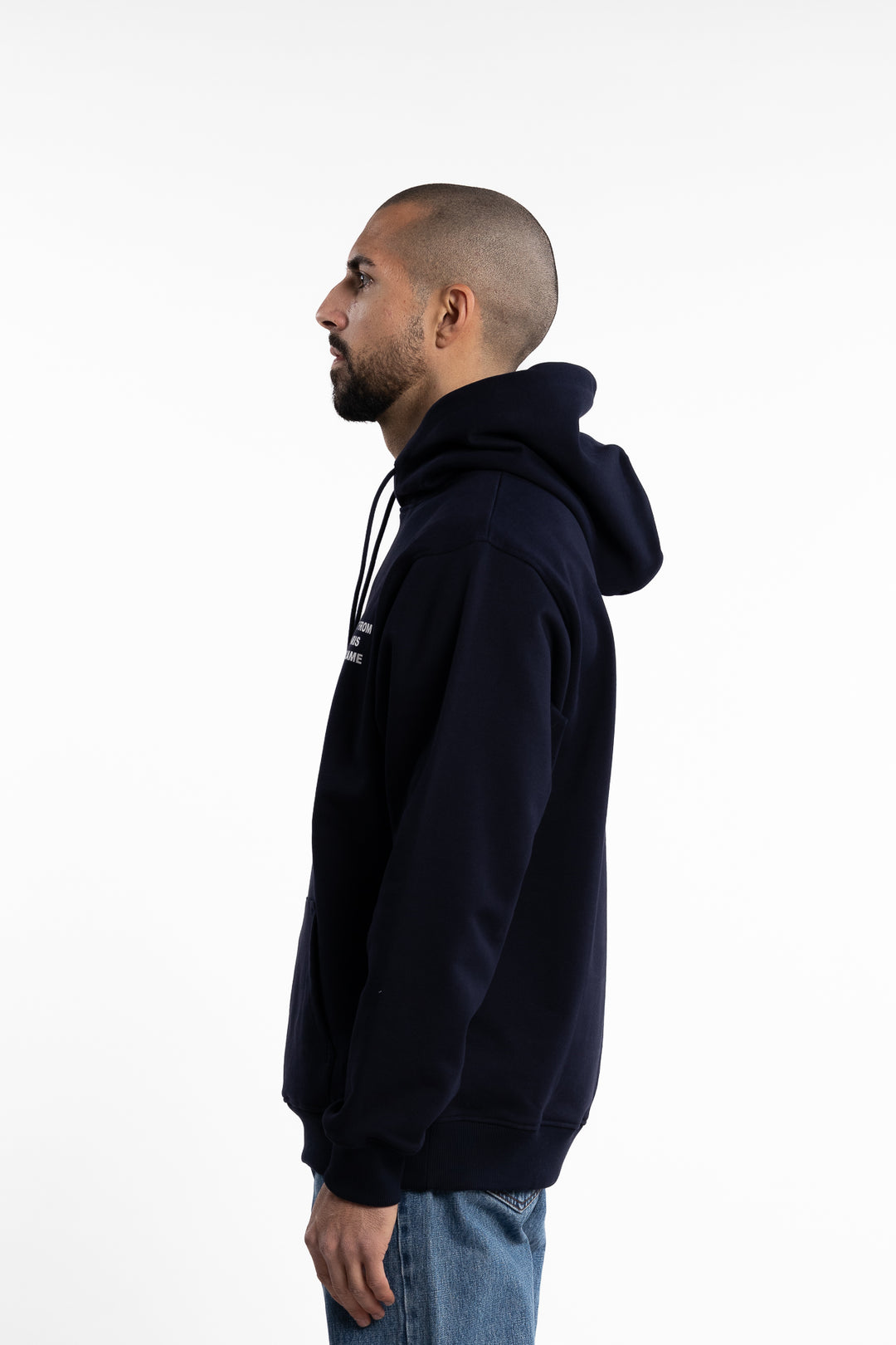 Le Hoodie Slogan Navy