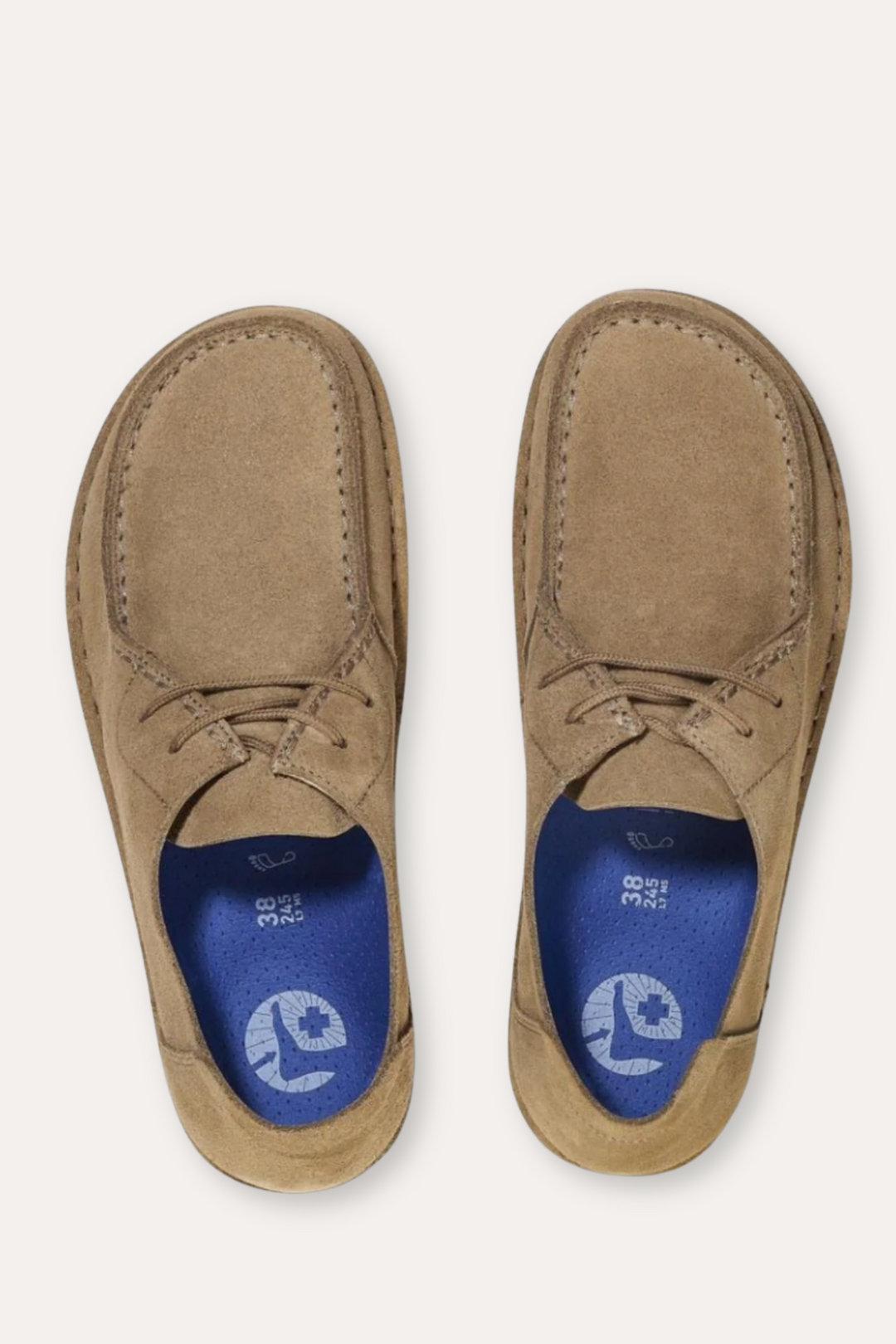 Women's Utti Lace Suede Leather- Gray Taupe