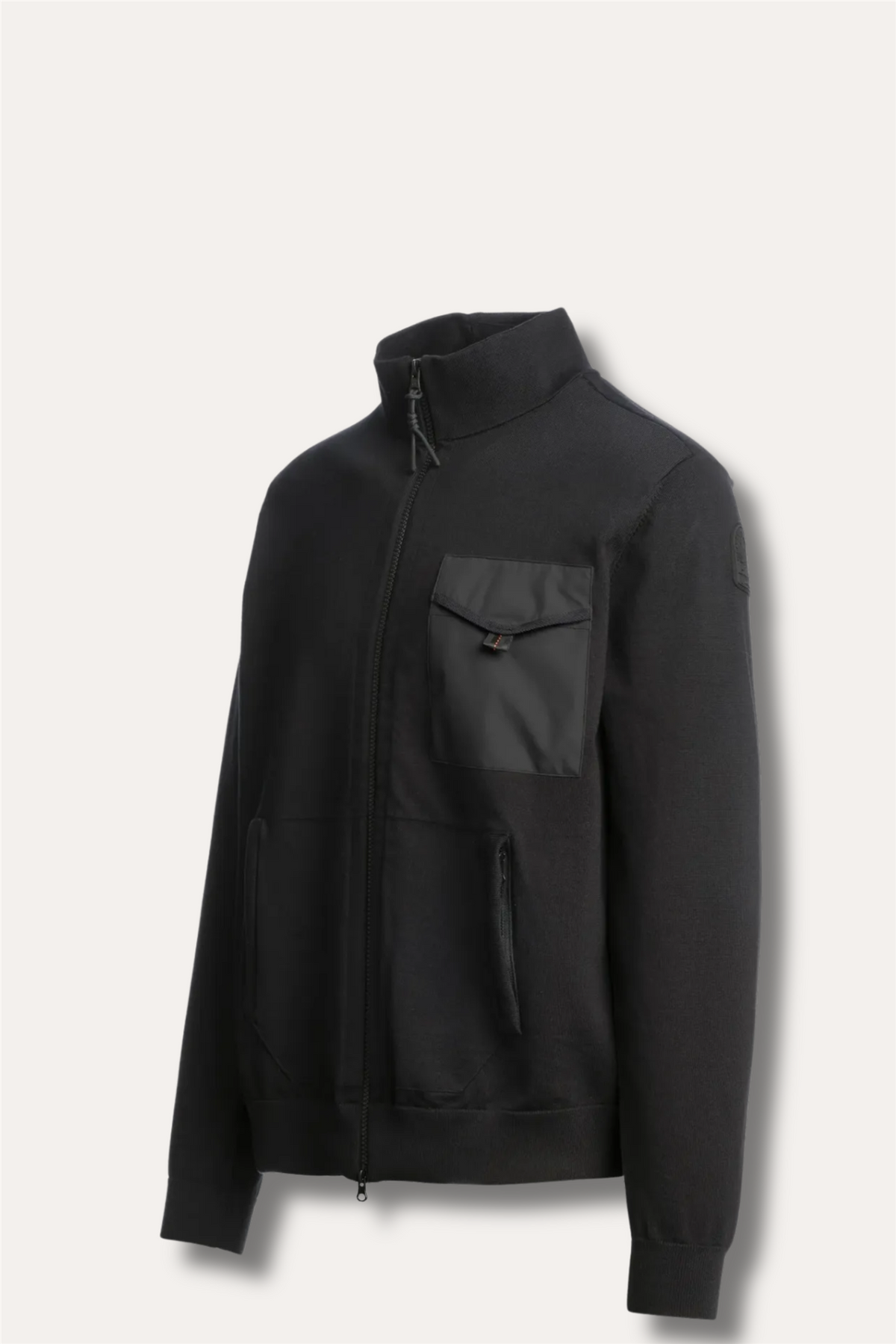 Shetland Full-Zip Cardigan Black