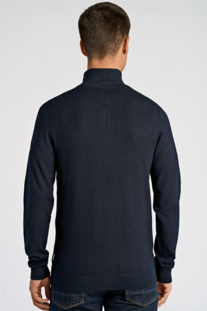 Ecovero Half-Zip Knit Navy