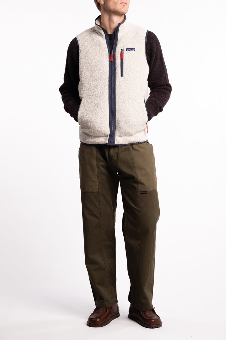 Retro Pile Vest Pelican w/Smolder Blue