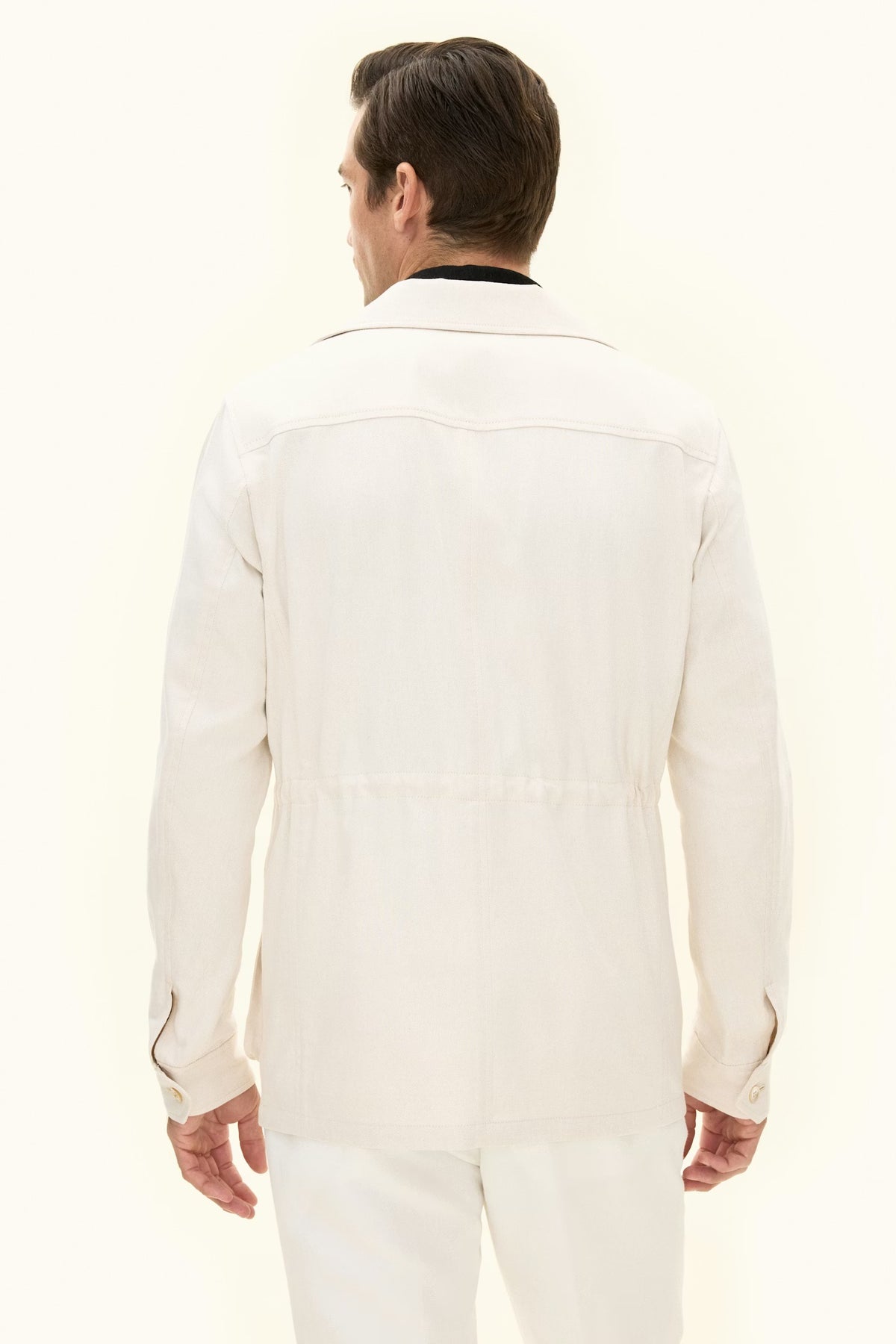 Sirolo Cotton Shirt Jacket White Sand